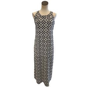 chinese dress ladies LULU B MIDNIGHT REEF MIDI SLEEVELESS 1/4 ZIP MAXI DRESS